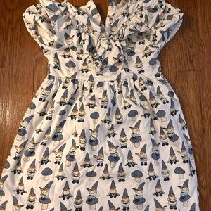 Gnome Print Dress